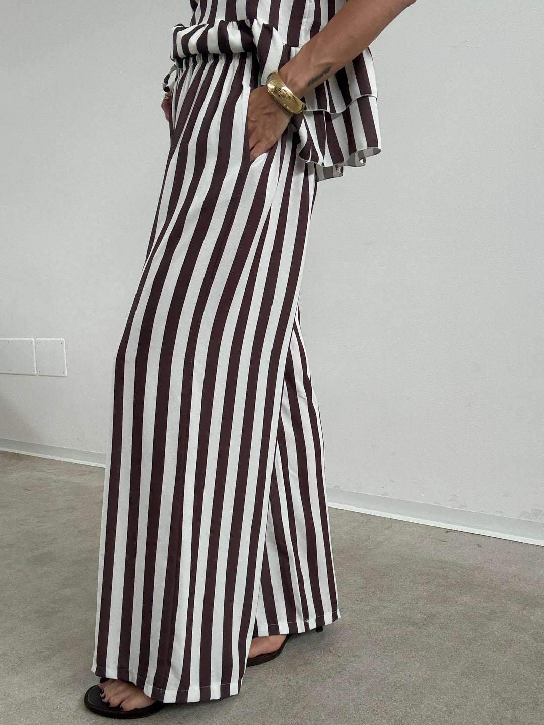 SET MOIRA RIGA CIOCCO/BIANCO