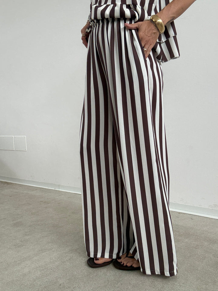 SET MOIRA RIGA CIOCCO/BIANCO