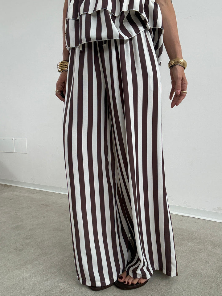 SET MOIRA RIGA CIOCCO/BIANCO
