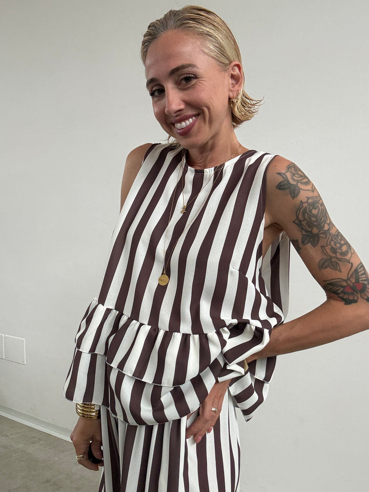 SET MOIRA RIGA CIOCCO/BIANCO