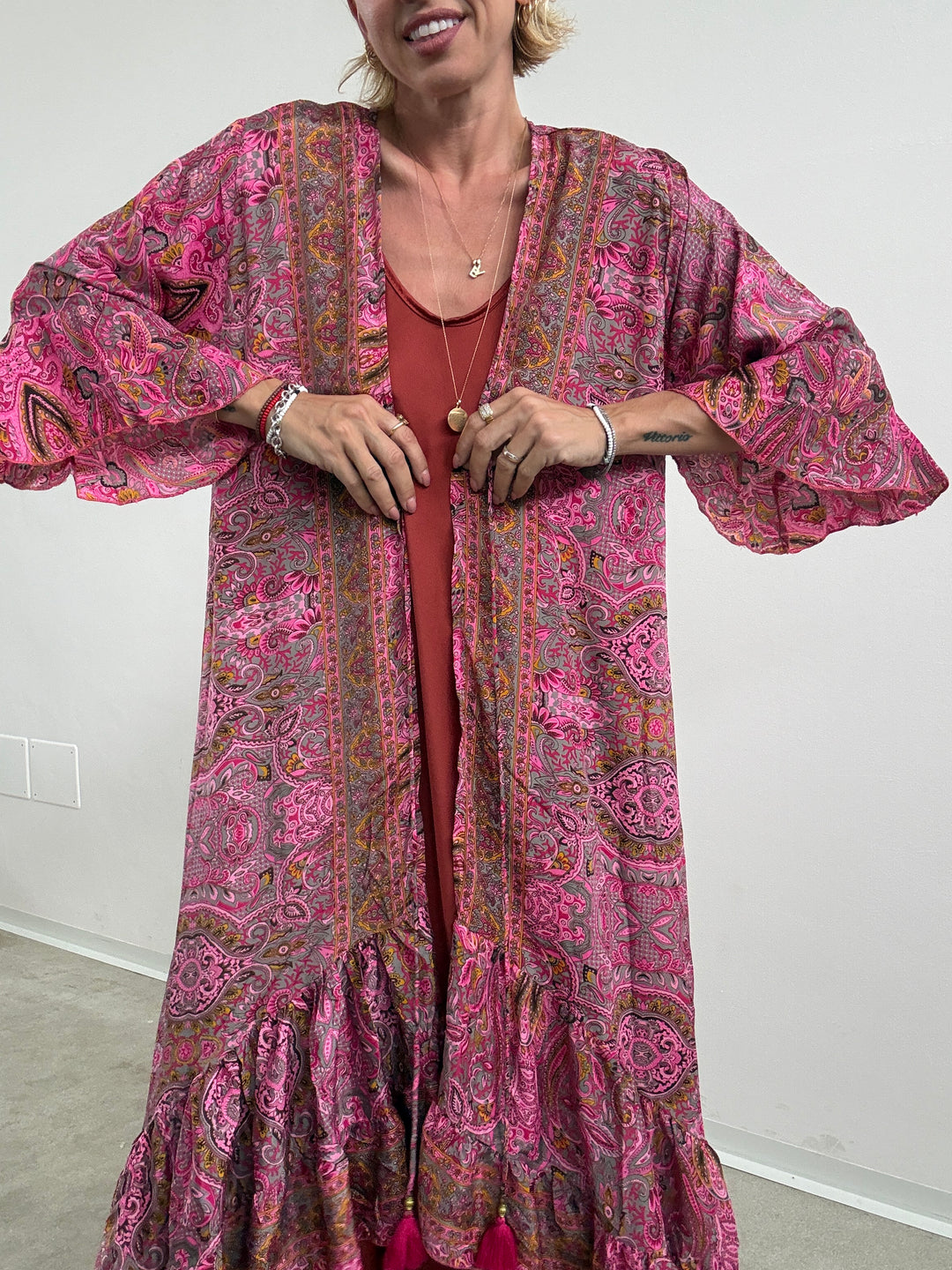 KIMONO BALZA BUBBLE/TAUPE