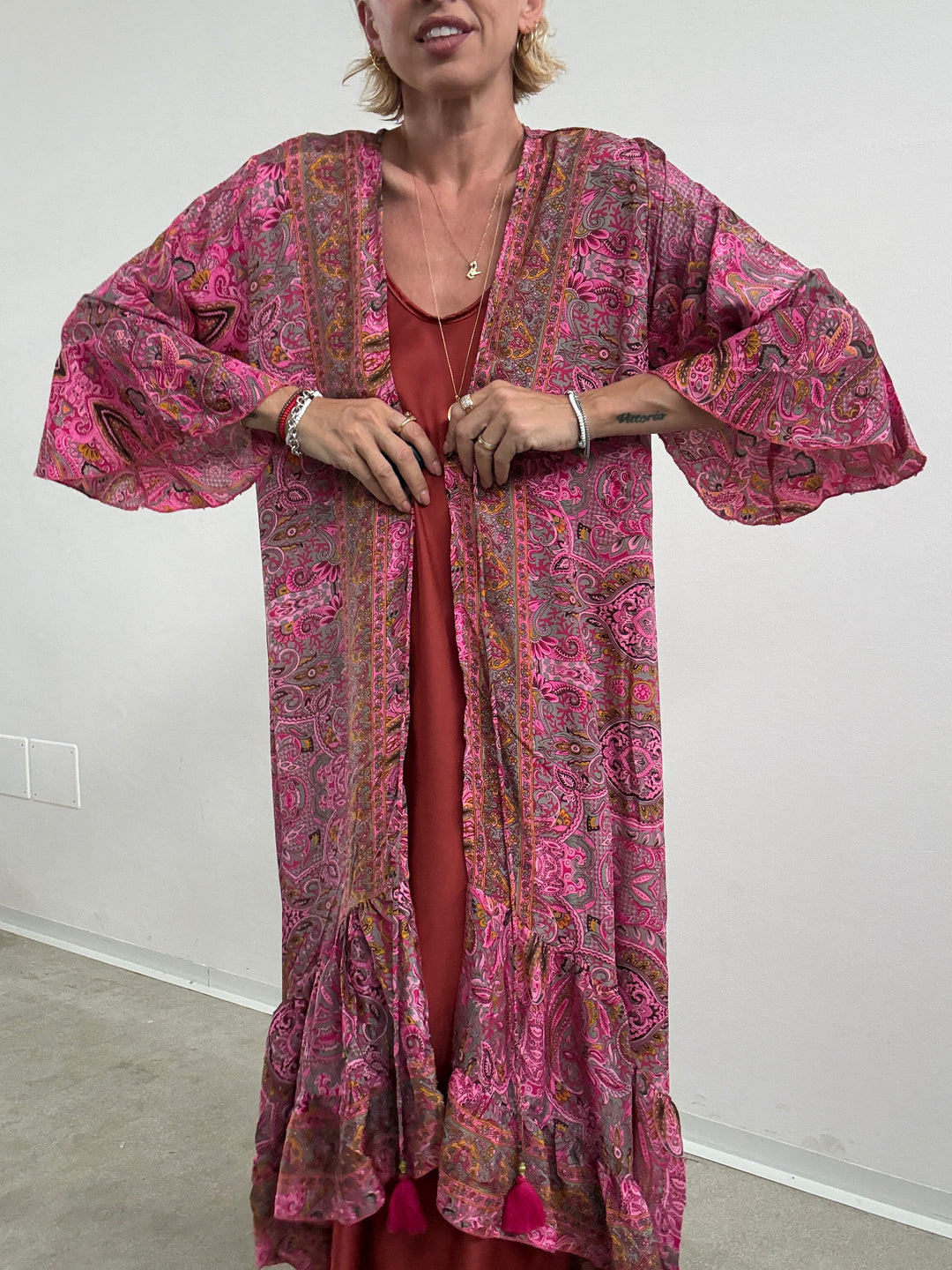 KIMONO BALZA BUBBLE/TAUPE