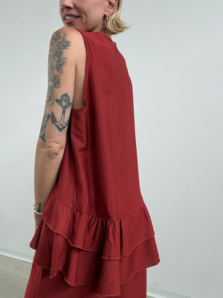 SET ANTONELLA BALZE ROSSO MATTONE