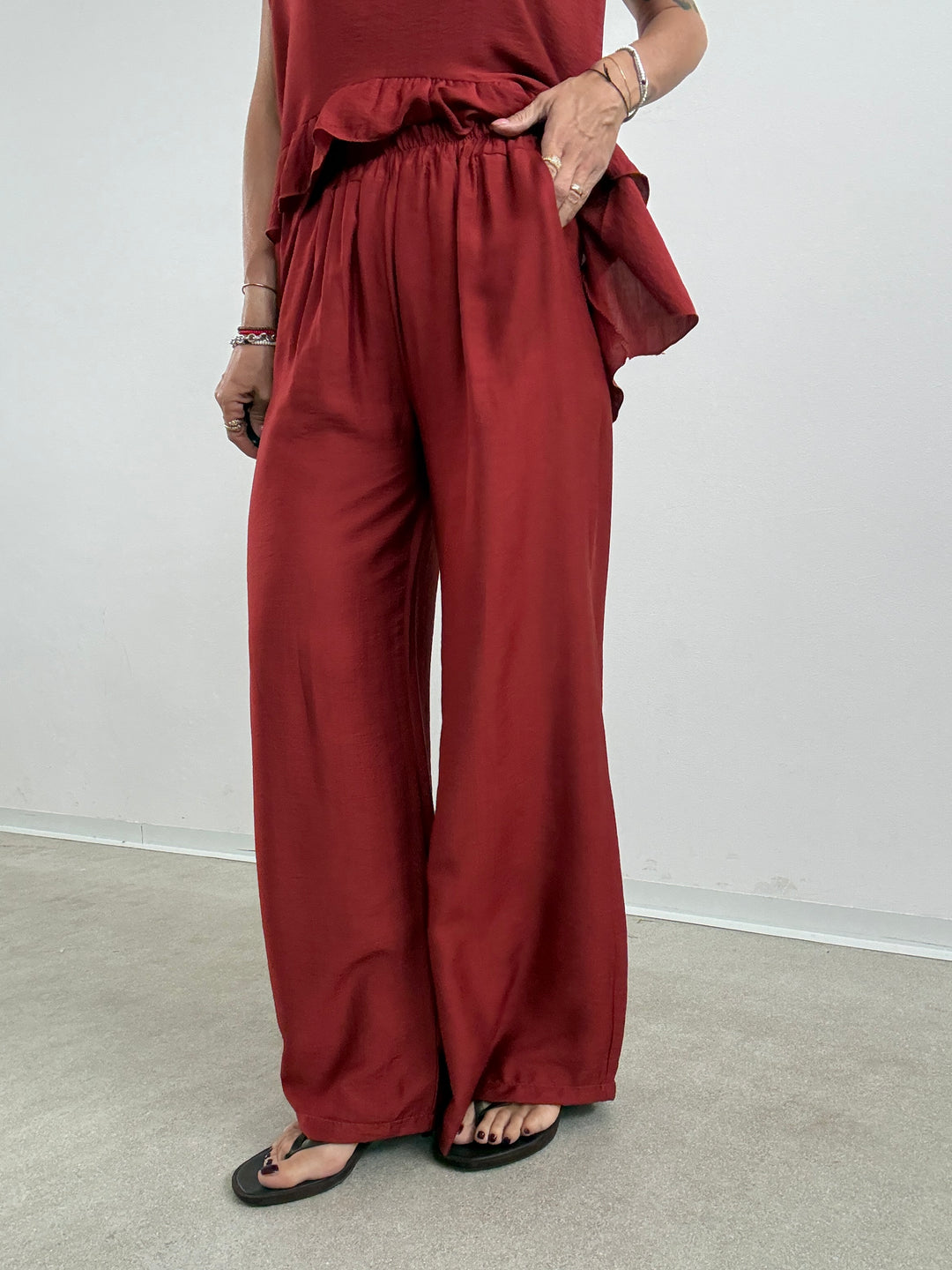 SET ANTONELLA BALZE ROSSO MATTONE
