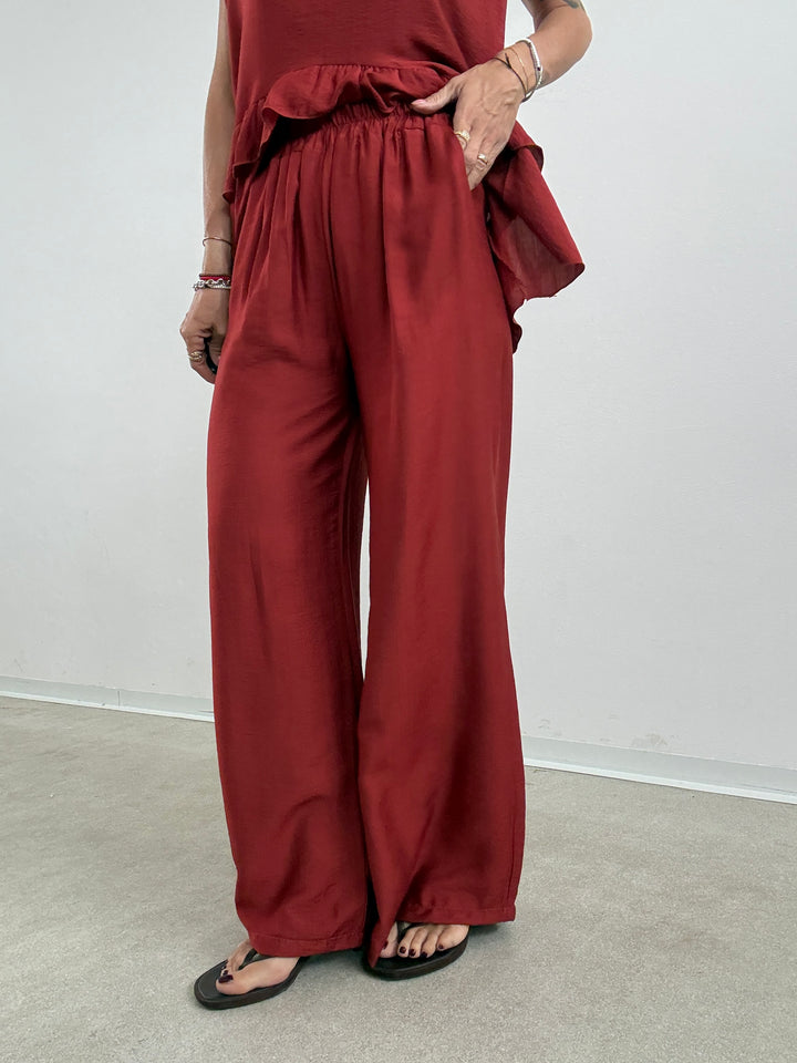 SET ANTONELLA BALZE ROSSO MATTONE