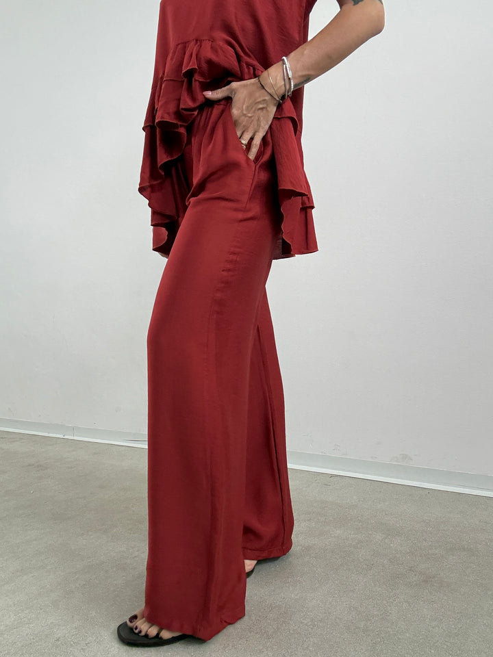 SET ANTONELLA BALZE ROSSO MATTONE