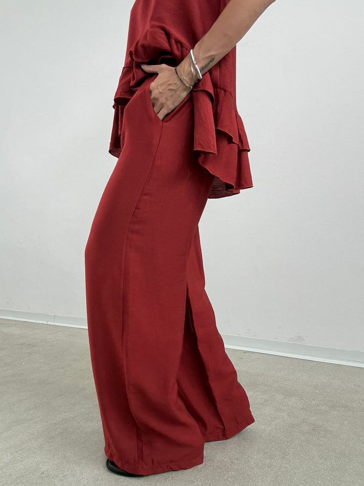 SET ANTONELLA BALZE ROSSO MATTONE