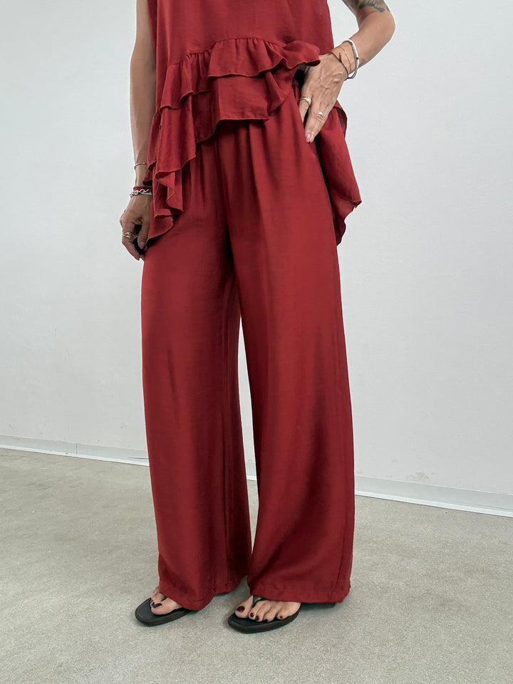 SET ANTONELLA BALZE ROSSO MATTONE
