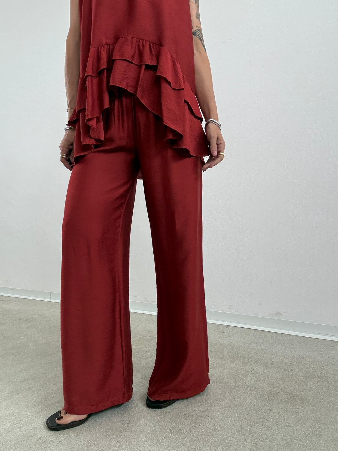 SET ANTONELLA BALZE ROSSO MATTONE