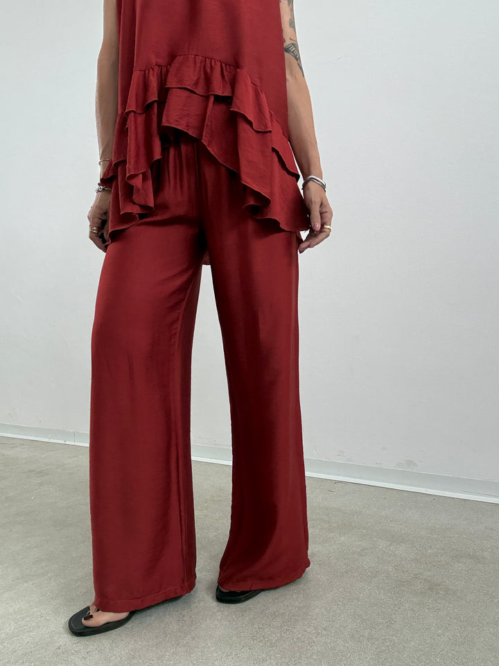 SET ANTONELLA BALZE ROSSO MATTONE