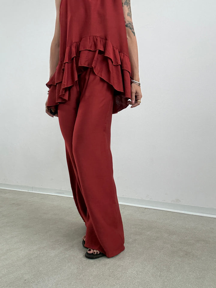 SET ANTONELLA BALZE ROSSO MATTONE