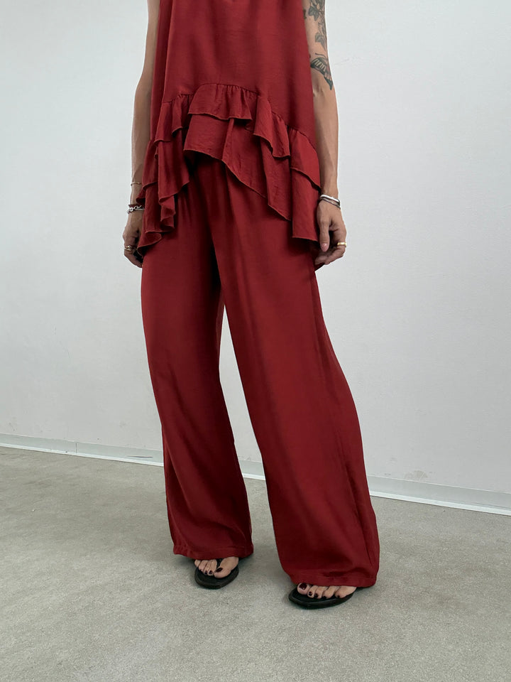 SET ANTONELLA BALZE ROSSO MATTONE