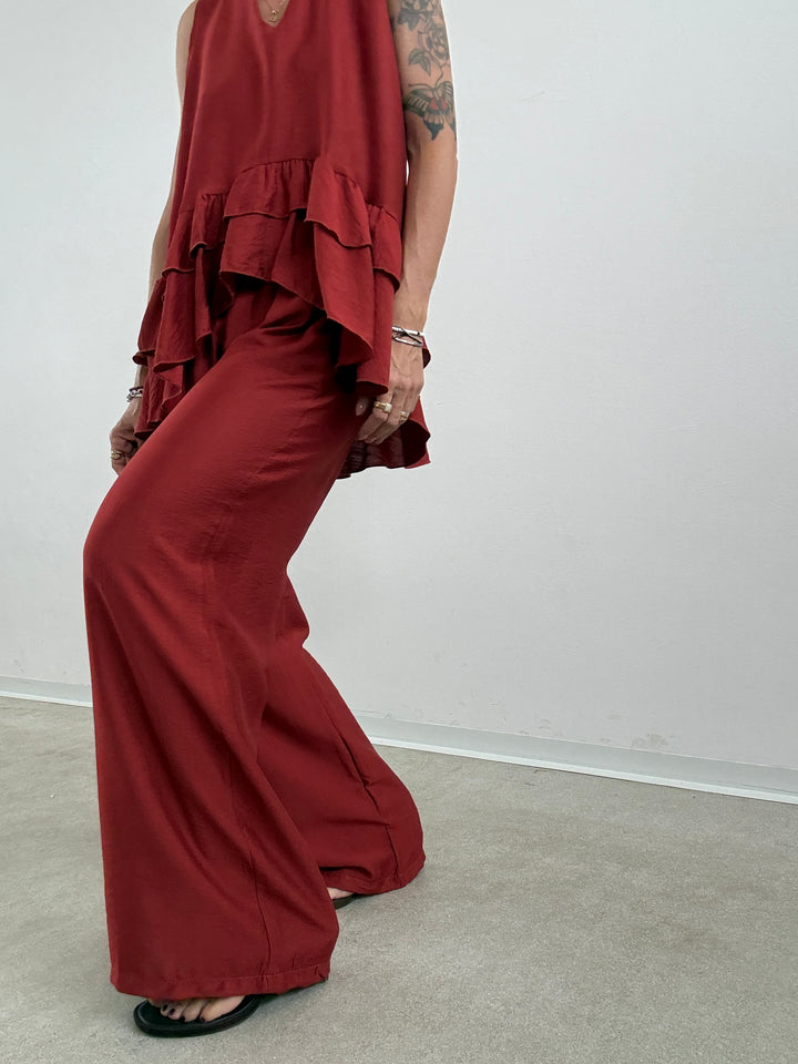 SET ANTONELLA BALZE ROSSO MATTONE