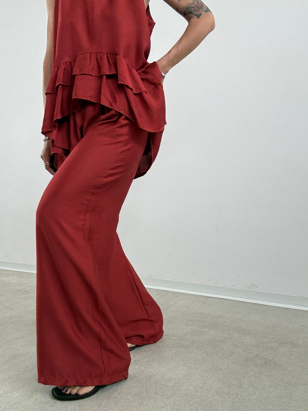 SET ANTONELLA BALZE ROSSO MATTONE