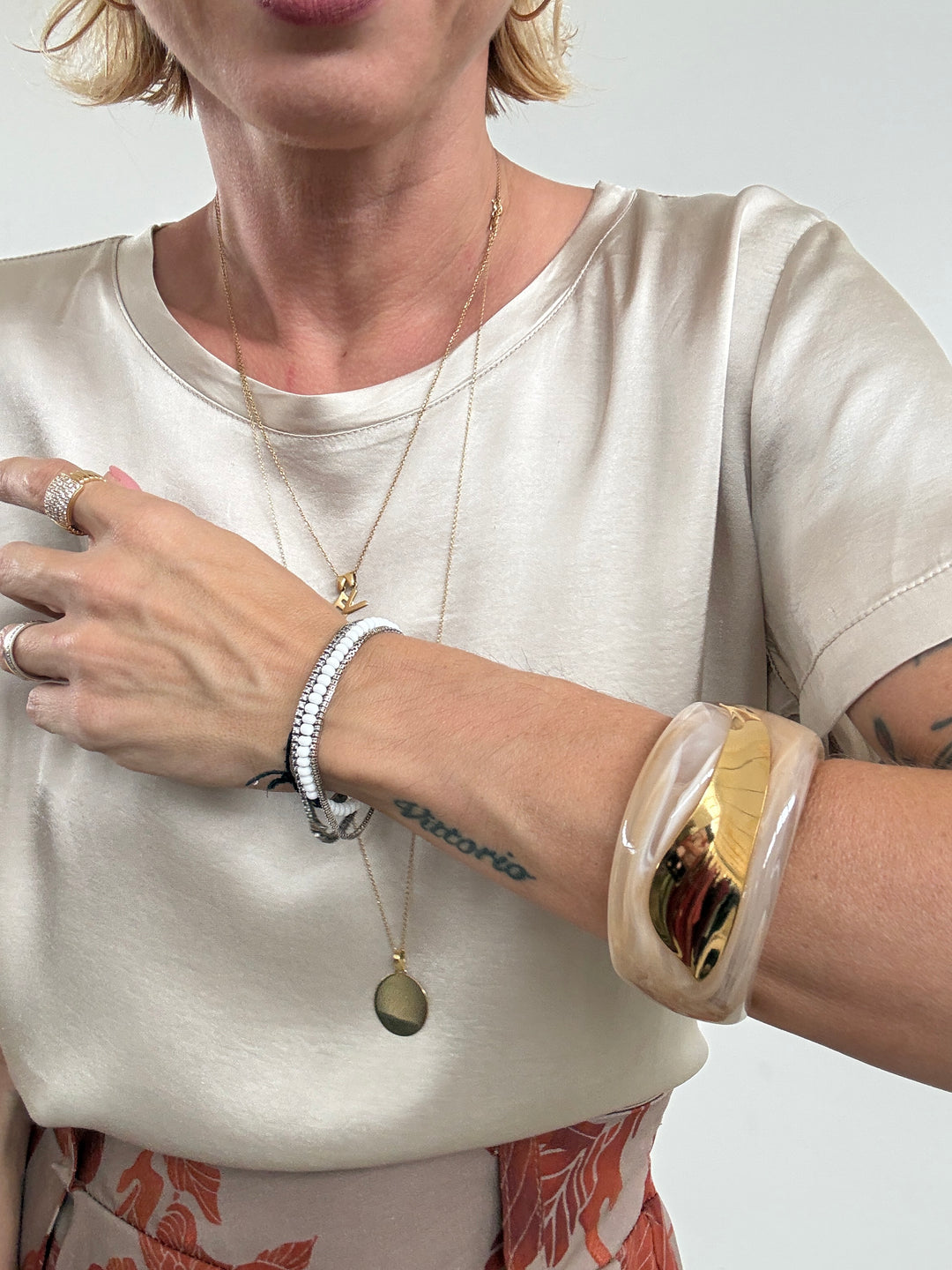 BRACCIALE TAUPE ONDA
