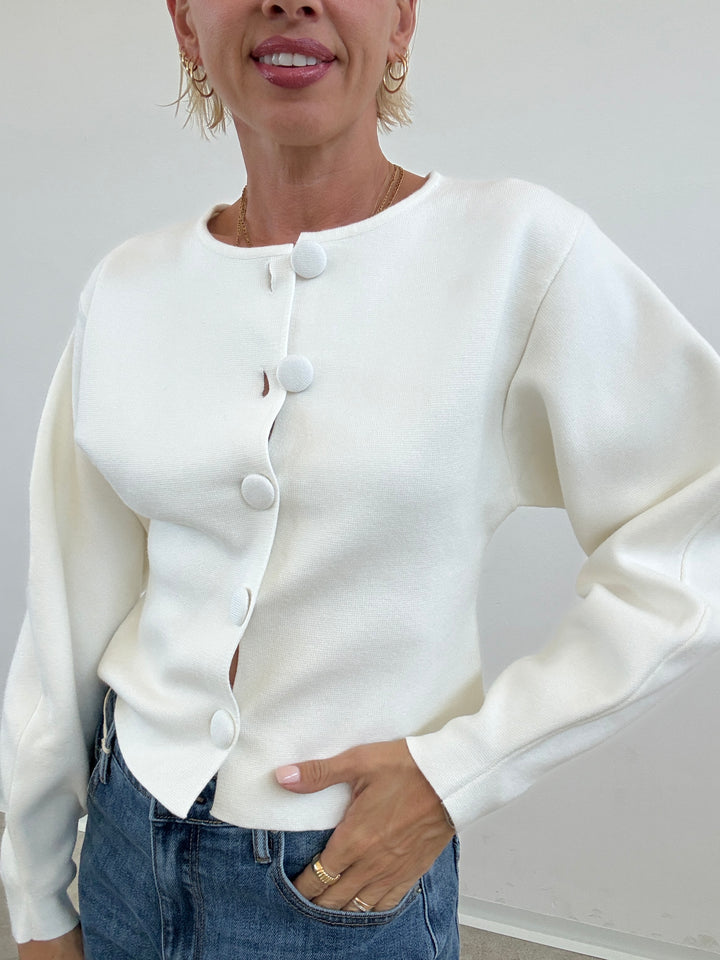 CARDIGAN AURORA BIANCO