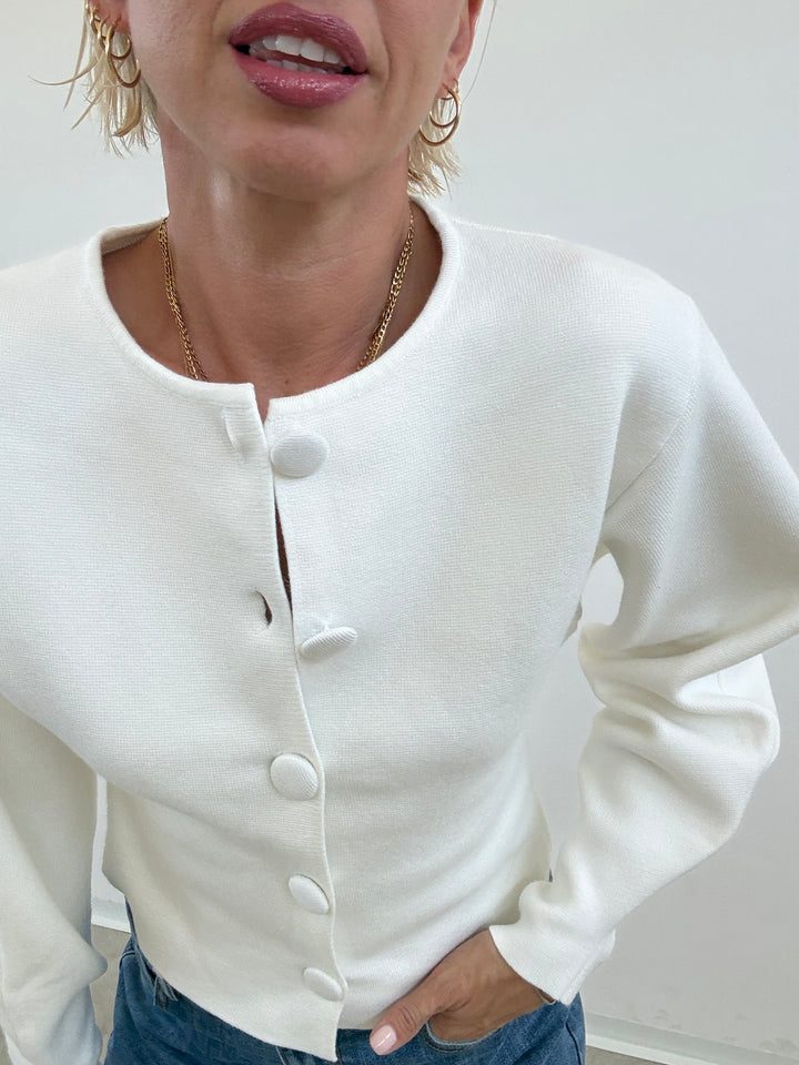 CARDIGAN AURORA BIANCO