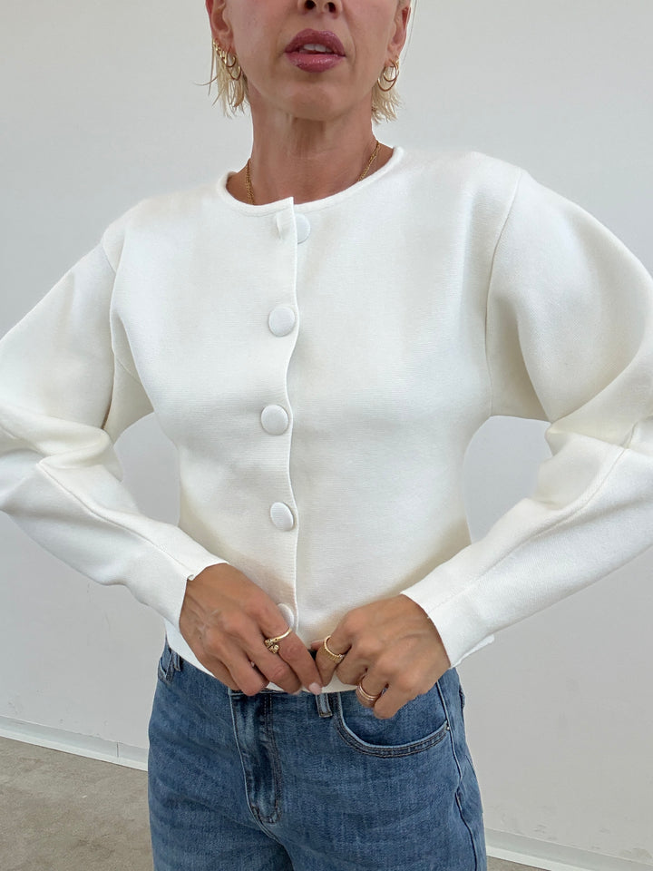 CARDIGAN AURORA BIANCO