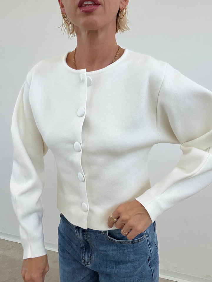 CARDIGAN AURORA BIANCO