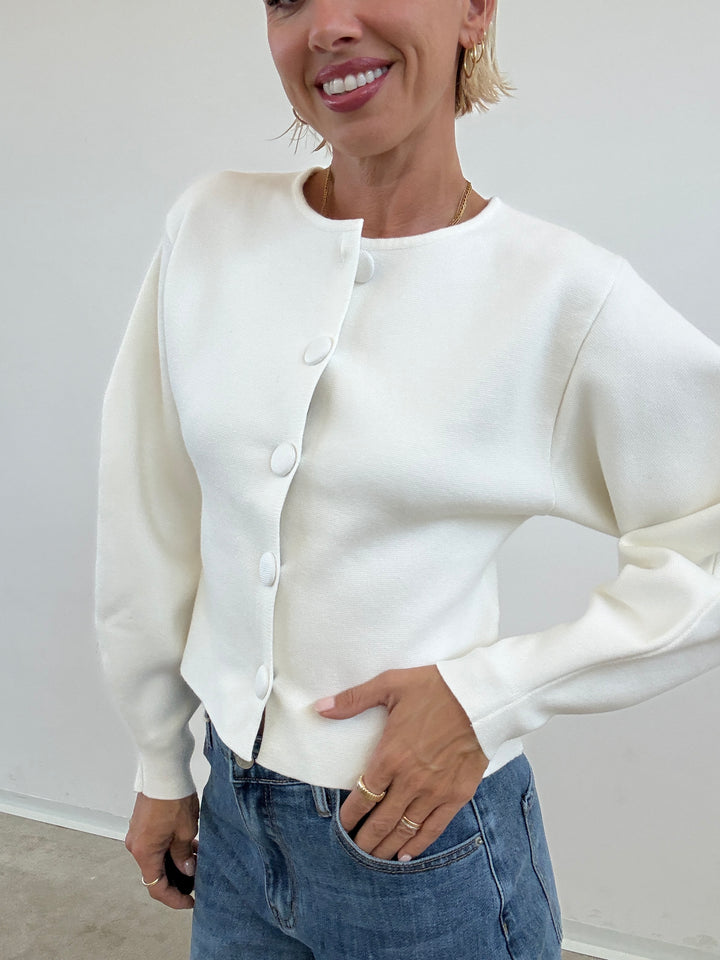 CARDIGAN AURORA BIANCO