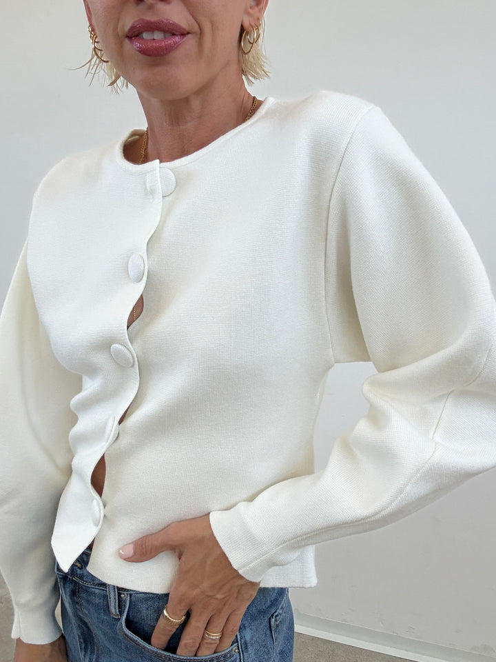 CARDIGAN AURORA BIANCO