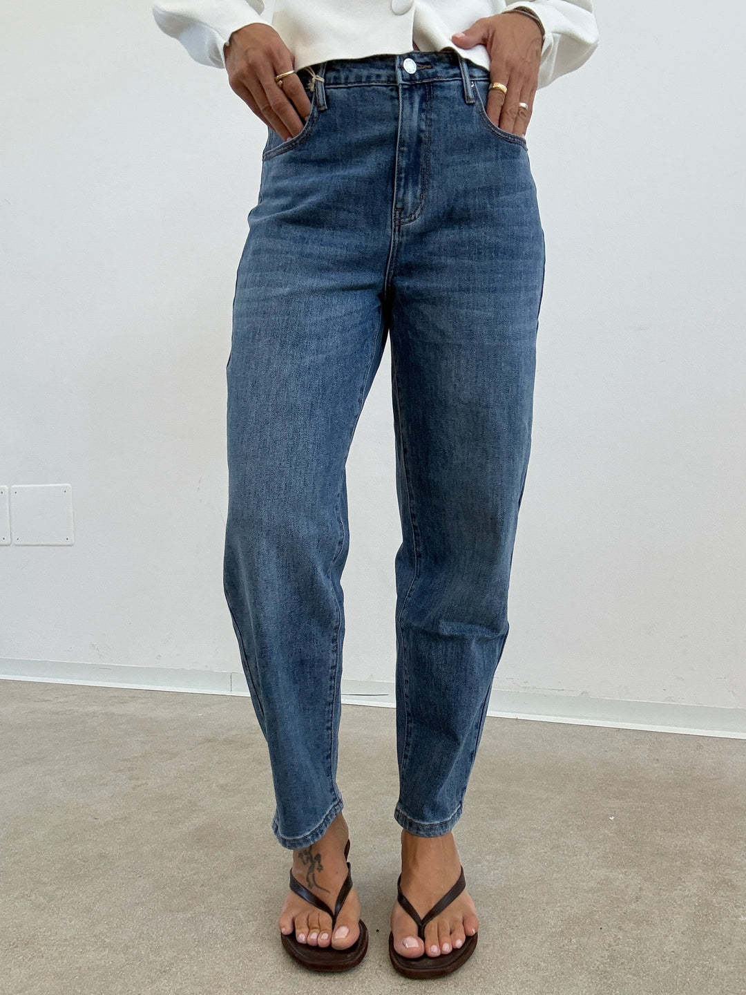 DENIM SLIM FIT MIDWASH