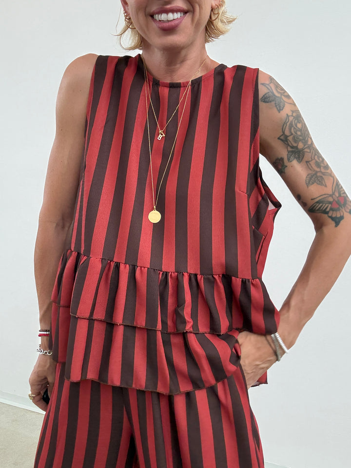 SET MOIRA RIGA MARRONE/COCCIO