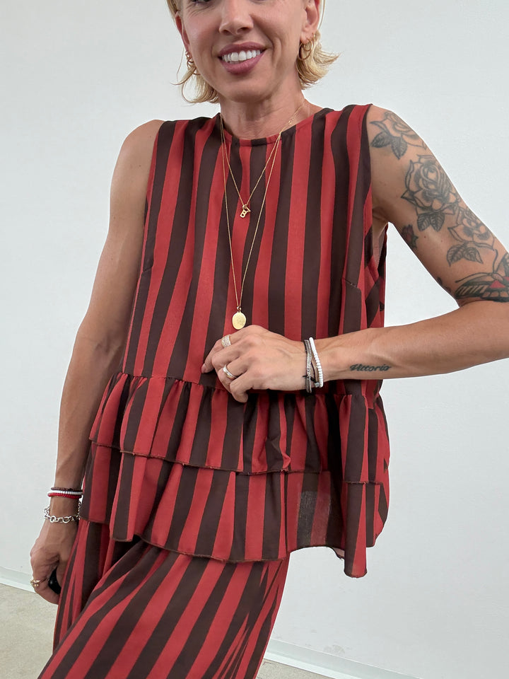 SET MOIRA RIGA MARRONE/COCCIO