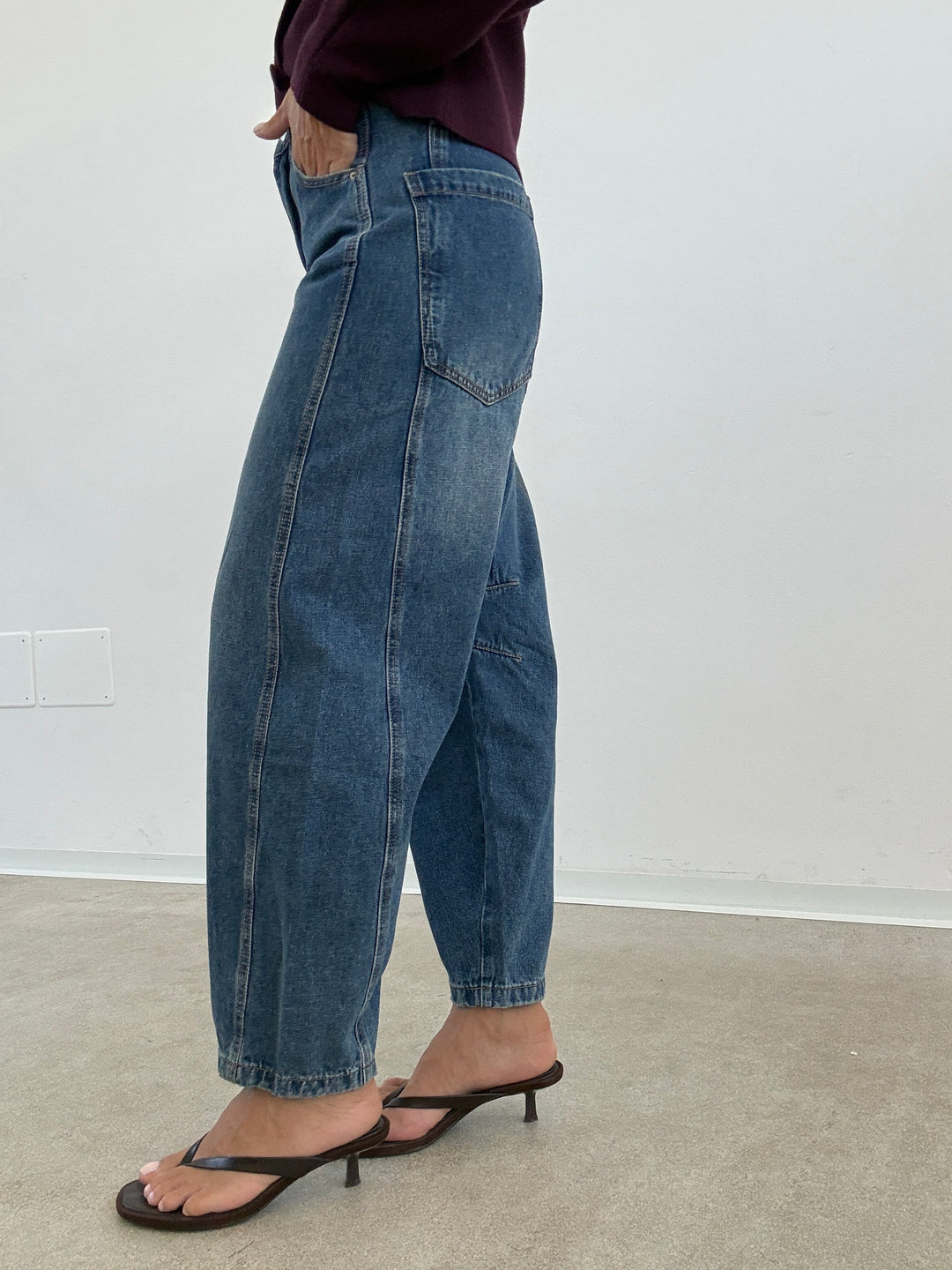 DENIM BARREL REGULAR MIDBLUE