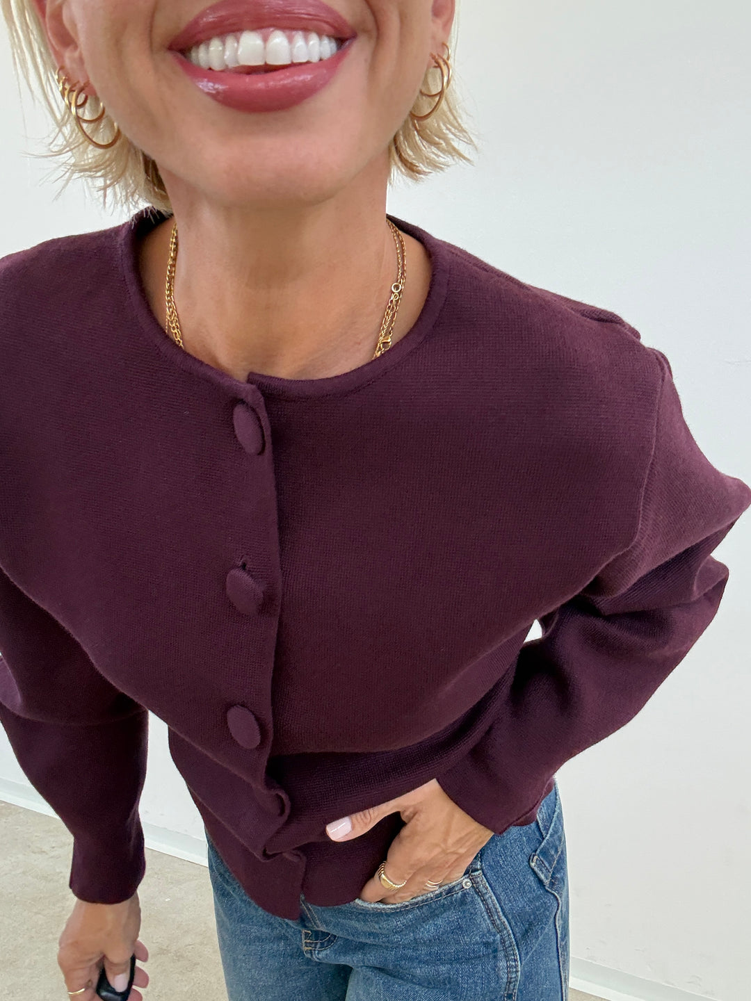 CARDIGAN AURORA BORGOGNA