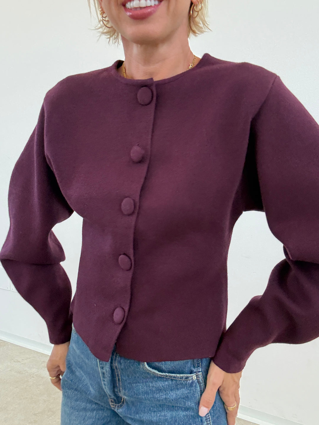 CARDIGAN AURORA BORGOGNA