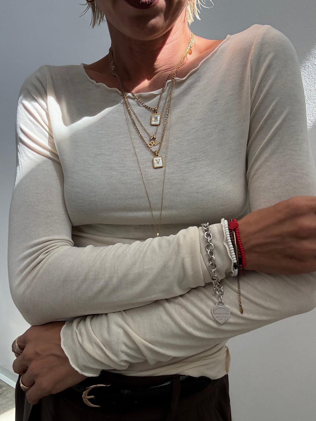 TSHIRT ARRICCIATA LIGHTBEIGE
