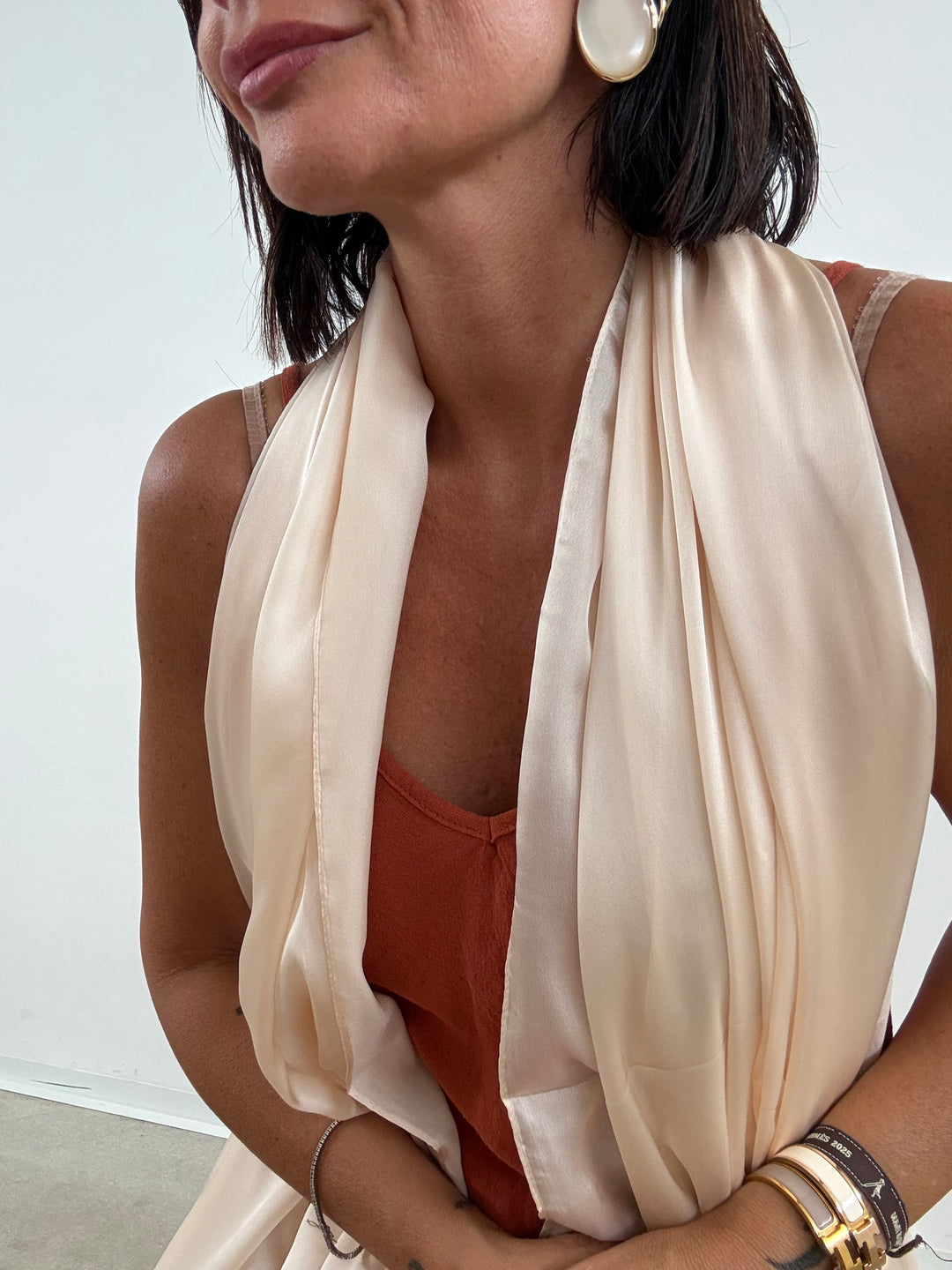 STOLA SATIN NUDE