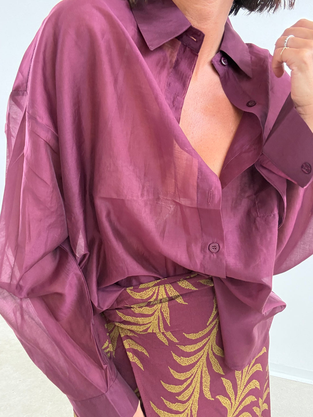 CAMICIA OLGA PRUGNA
