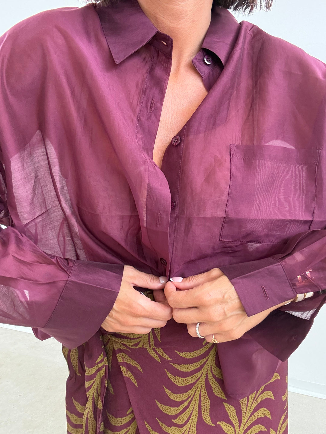 CAMICIA OLGA PRUGNA