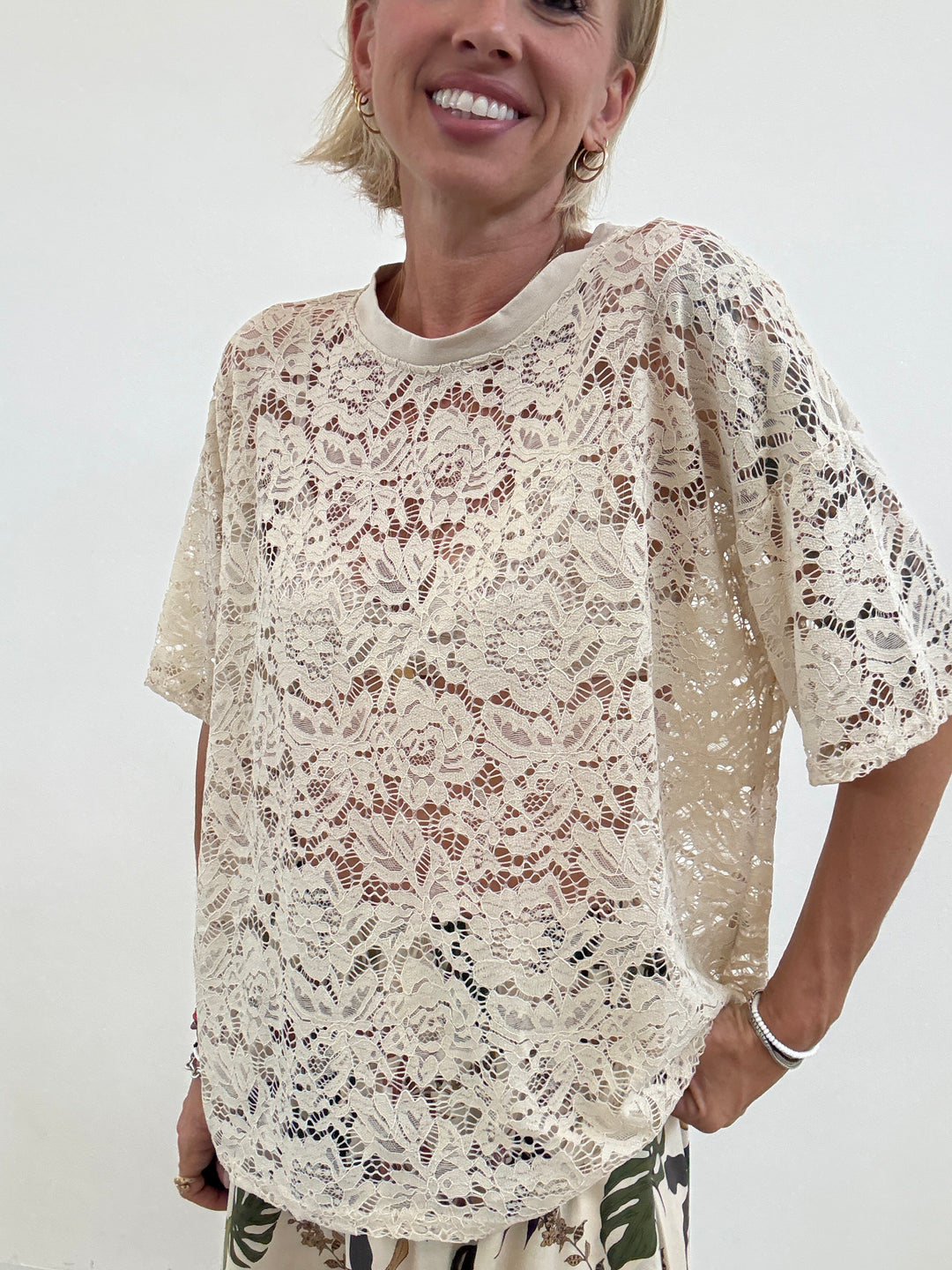 TSHIRT PIZZO BEIGE