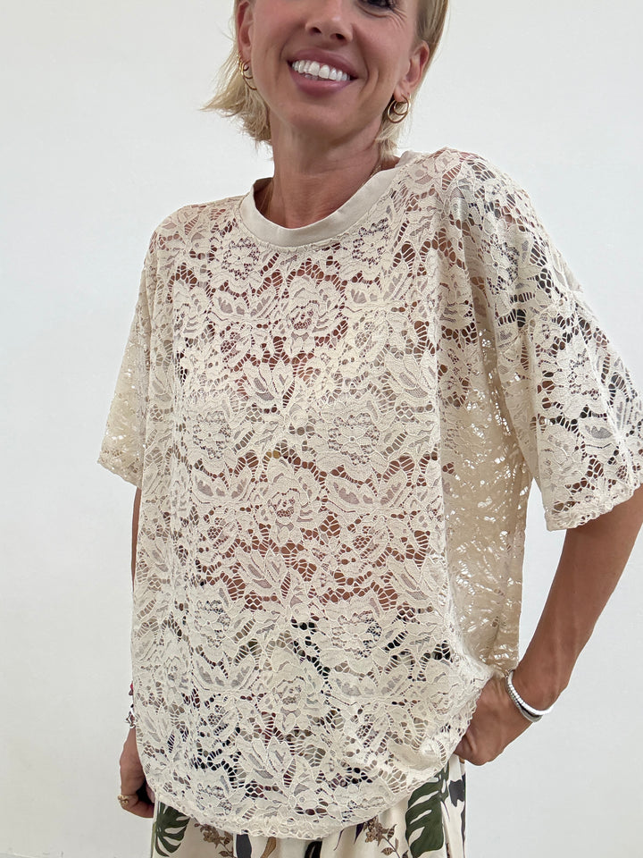 TSHIRT PIZZO BEIGE