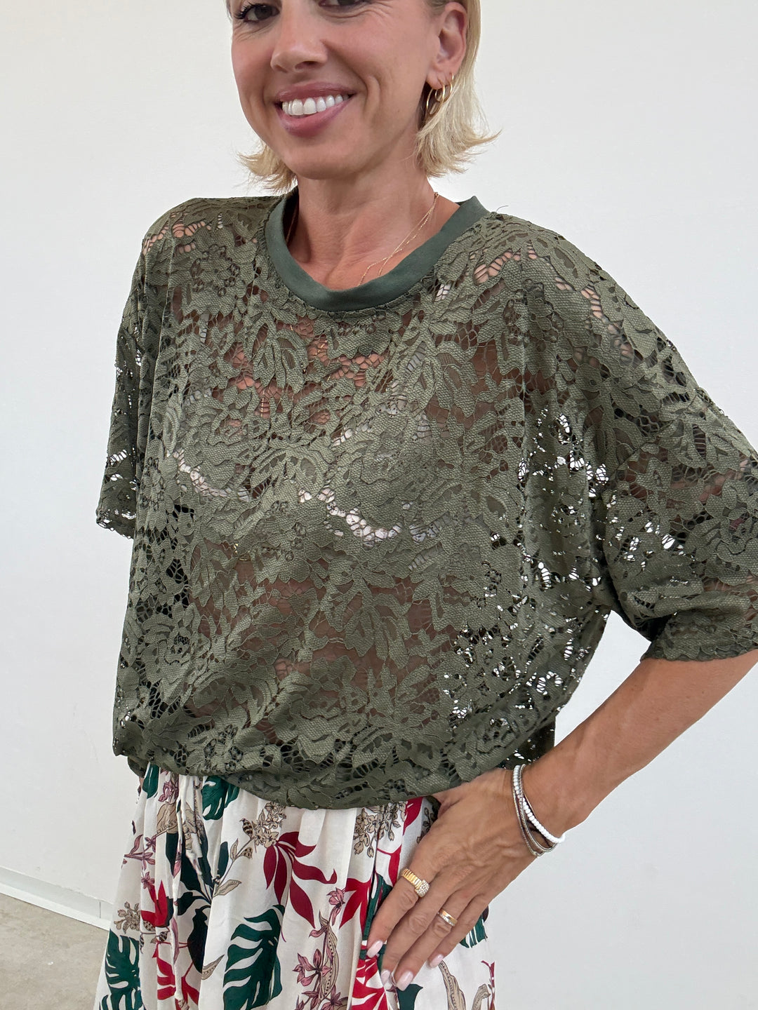 TSHIRT PIZZO VERDE MILI