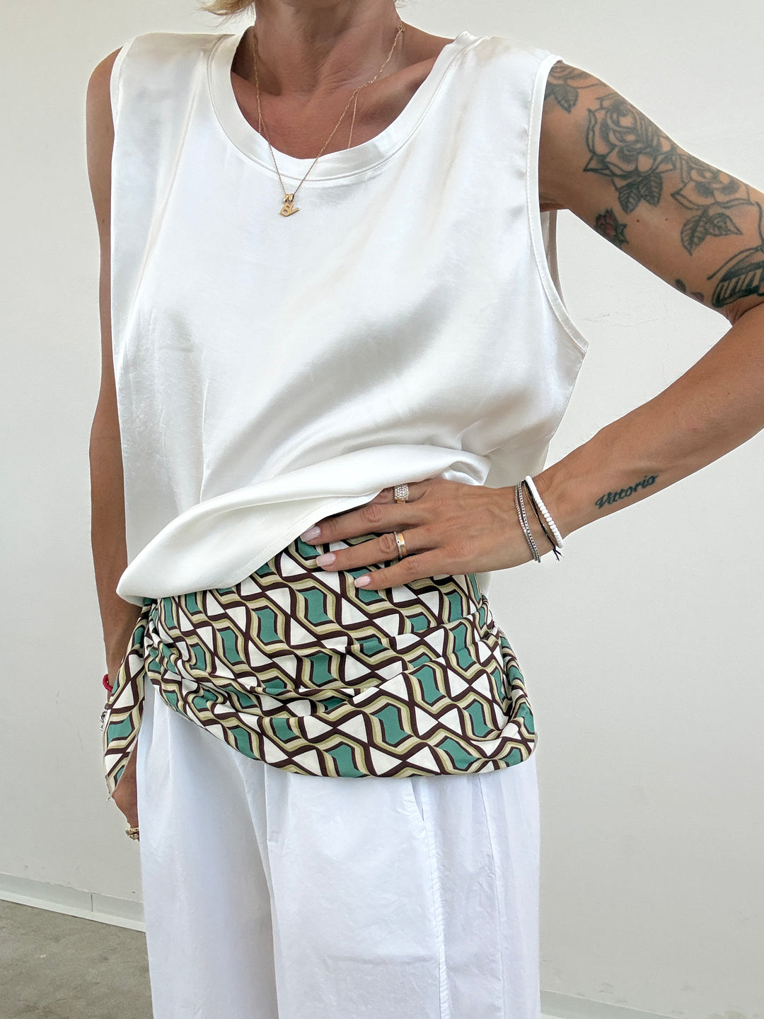 CANOTTA SATIN BIANCA