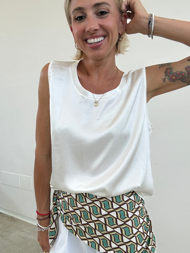 CANOTTA SATIN BIANCA