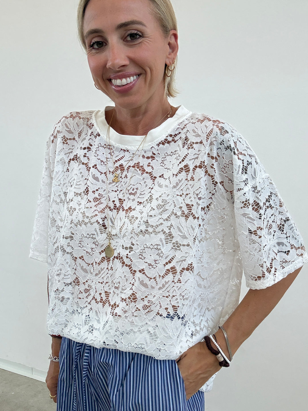 TSHIRT PIZZO BIANCO