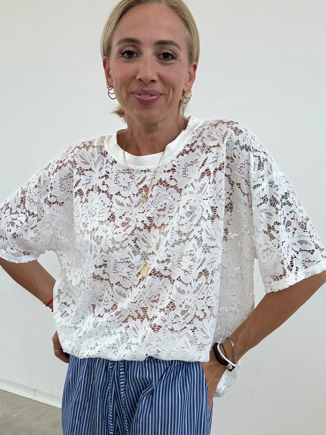 TSHIRT PIZZO BIANCO