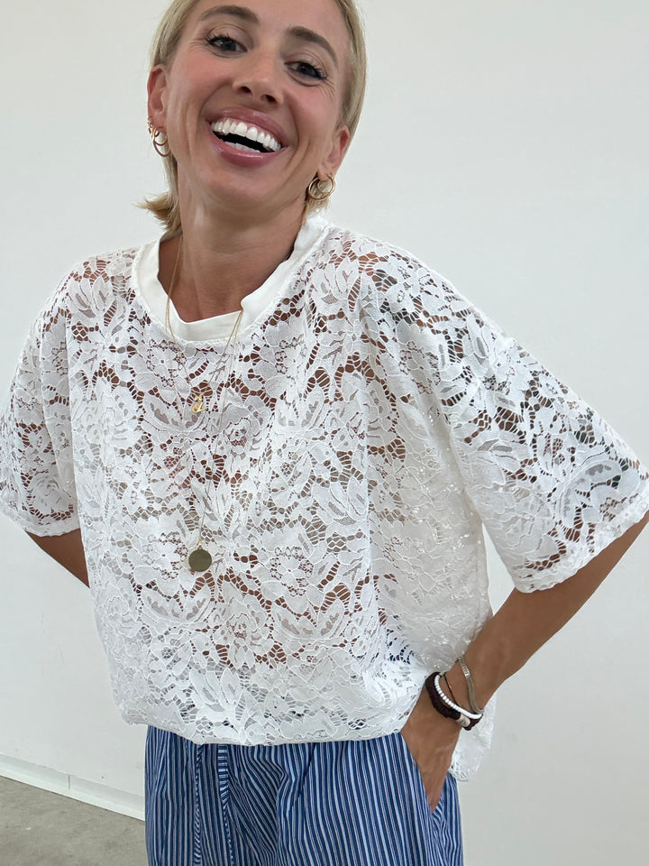 TSHIRT PIZZO BIANCO