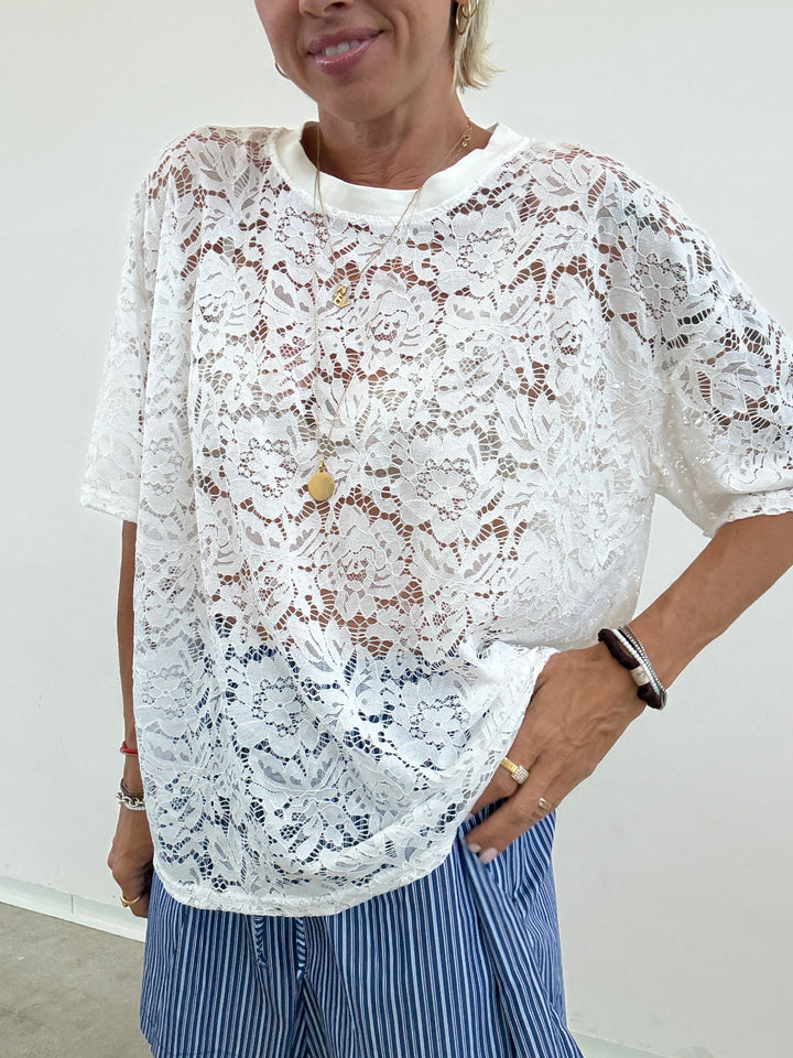 TSHIRT PIZZO BIANCO