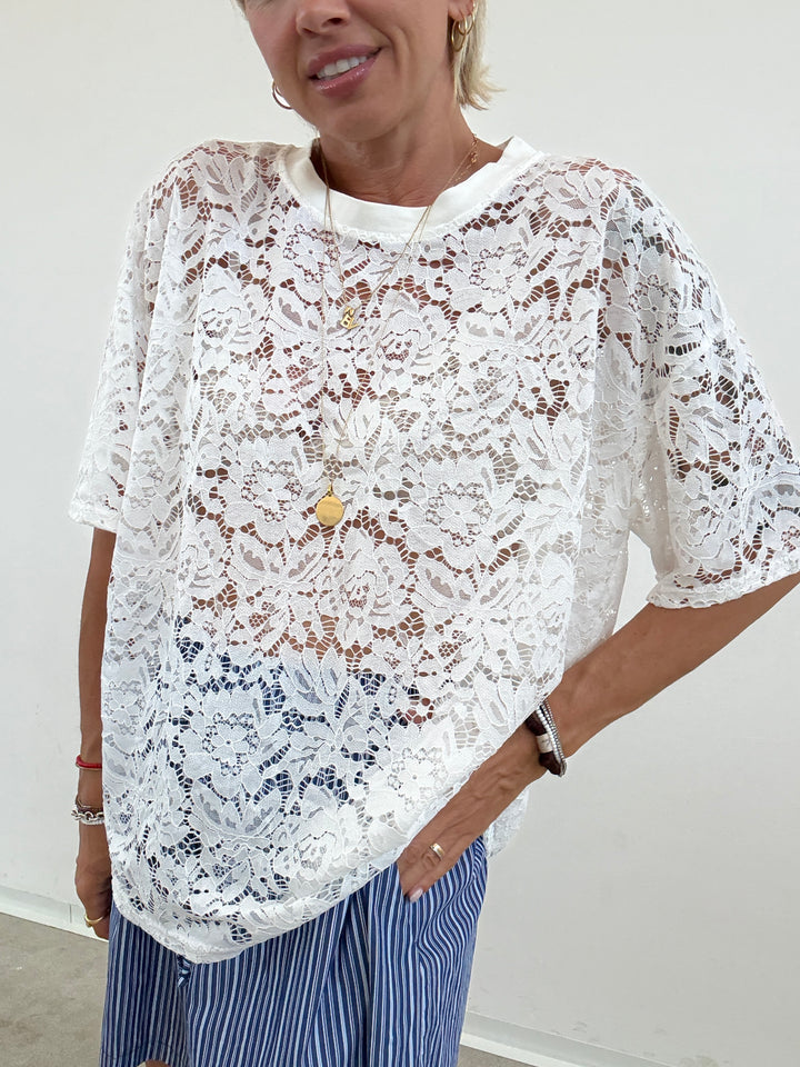TSHIRT PIZZO BIANCO