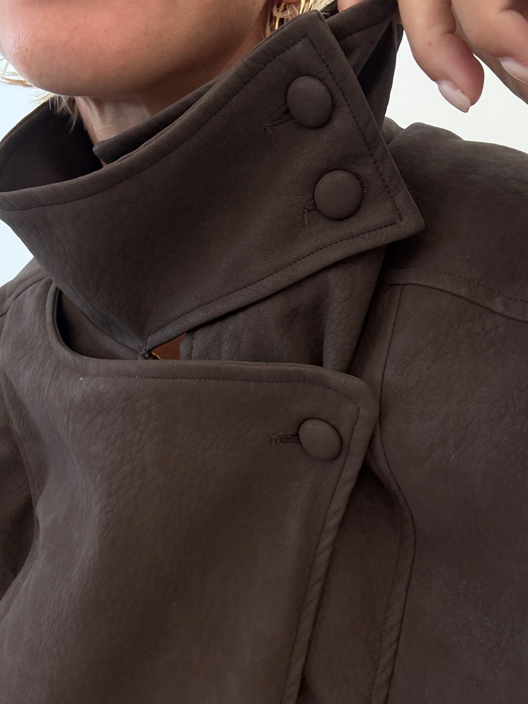 BOMBER SUEDE MARRONE