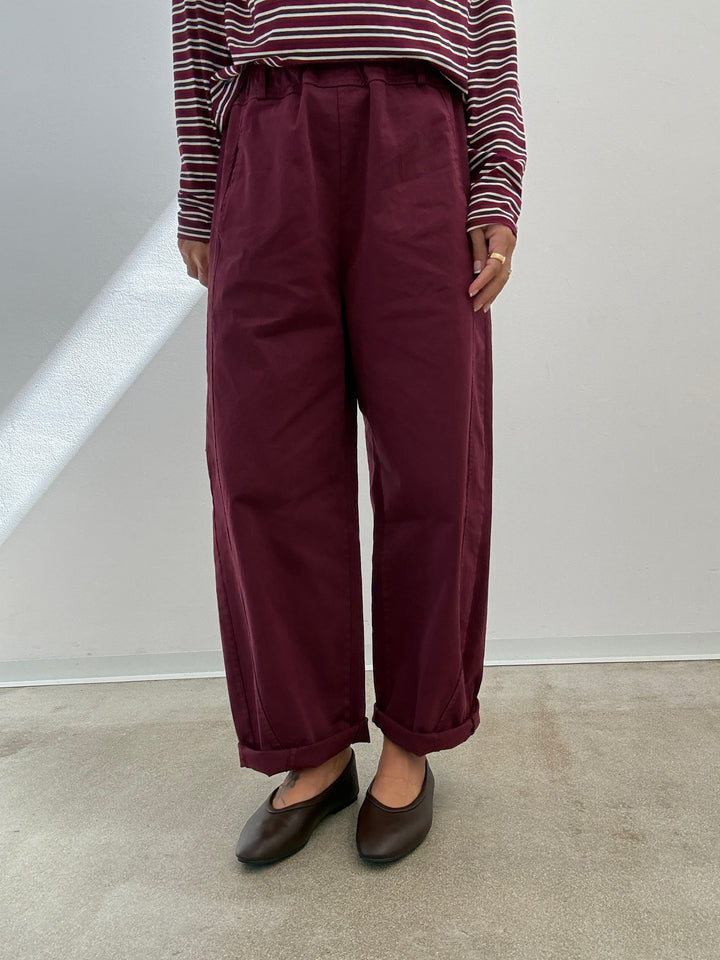 PANTALONE EMI BORDEAUX