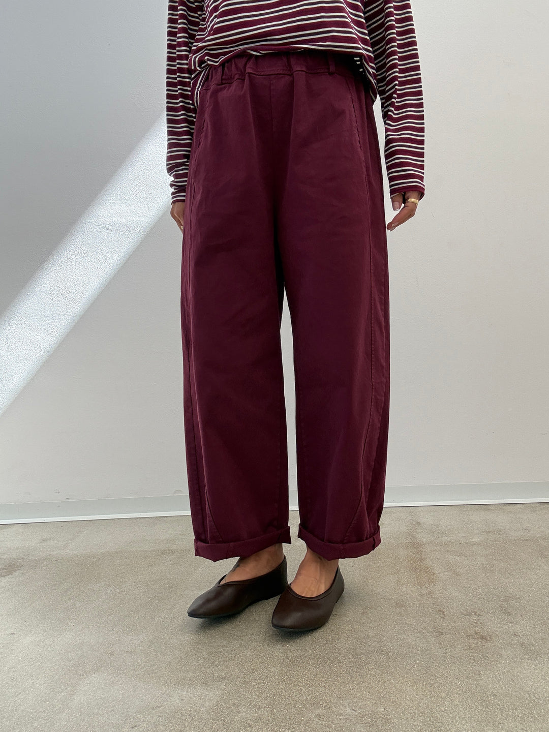PANTALONE EMI BORDEAUX