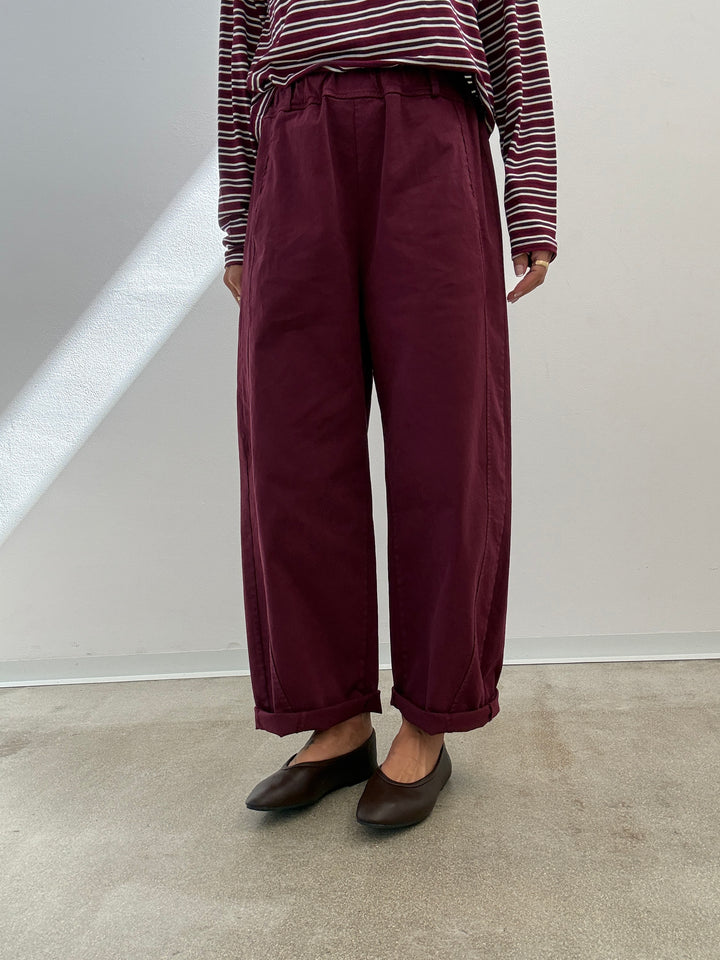 PANTALONE EMI BORDEAUX