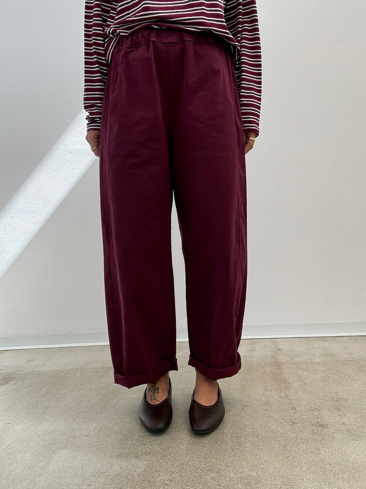PANTALONE EMI BORDEAUX